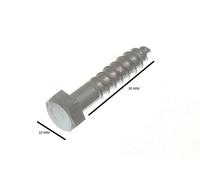 Viti A Testa Esagonale Per Carrozza Bzp M6 6Mm X 30Mm Confezione Da 20