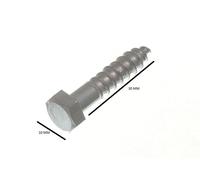 Viti A Testa Esagonale Per Carrozza Bzp M6 6Mm X 30Mm Confezione Da 25