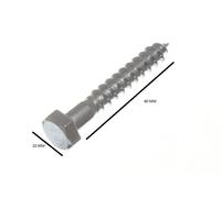 Viti A Testa Esagonale Per Carrozza Bzp M6 6Mm X 40Mm Confezione Da 8
