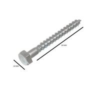 Viti A Testa Esagonale Per Carrozza Bzp M6 6Mm X 50Mm Confezione Da 10