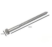 Viti A Testa Esagonale Per Carrozza Bzp M6 6Mm X 75Mm Confezione Da 25