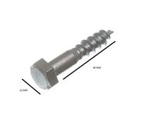 Viti A Testa Esagonale Per Carrozza Bzp M8 8Mm X 40Mm Confezione Da 25