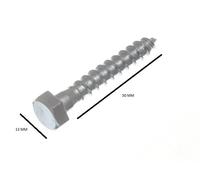 Viti A Testa Esagonale Per Carrozza Bzp M8 8Mm X 50Mm Confezione Da 8