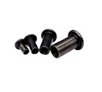 Viti a Testa Piatta 10-20 pezzi M3 M4 M5 M6 M8 zincato nero grande testa piatta rivetto esagonale esagono incassato connettore manicotto tappo dado di testa(M4 20pcs,8mm)