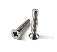 Viti a testa piatta M6x25 Phillips 304 in acciaio inox a testa piatta vite svasata (confezione da 30)