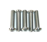 Viti A Testa Piatta M8X25 mm Titanio Ti GR5 Race Spec Con Passo Standard 1,25 mm