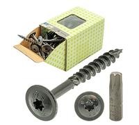 Viti a testa piatta, nero, 8 x 80-50 pezzi, con viti a testa piatta, Torx, viti nere