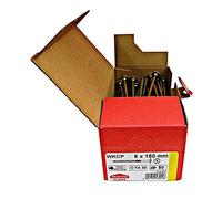 Viti a testa piatta, per costruzioni in legno, in tutte le misure, vite a testa piatta Torx, 50 pezzi, 6x180 mm, TX30