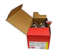 Viti a testa piatta, per costruzioni in legno, in tutte le misure, vite a testa piatta Torx, 50 pezzi, 8x80mm, TX40