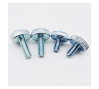 Viti a testa piatta zigrinata, viti zigrinate, 1/5 pezzi M3 M4 M5 M6 M8 M10 zigrinatura a testa piatta per stringere a mano vite a testa zigrinata bullone per tenda parete vetro blocco regolare vite a