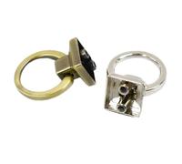 viti a testa ronda, DIY 18mm Metal O Ring Side Clip Buckle Screw Rivets Multicolor 5-10 Pcs(Brass,18mm-5Pcs)