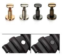 viti a testa ronda, Flat Head Rivets 10 Pcs Iron Multicolor Multiple Sizes for Book Binding Leather Craft(Gold,8mm)