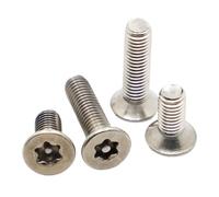 Viti a testa svasata con esagono incassato, Bullone a testa svasata Torx in acciaio inossidabile 304 M2-M6 10-50pz Pin Antifurto antimanomissioneSicurezza(30mm,M3 20pcs)