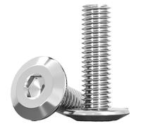 Viti a testa svasata con esagono incassato filettate a croce, 100 pezzi M4 x 40/45/50 mm, metriche, in acciaio inossidabile 304.(M4*50 100)
