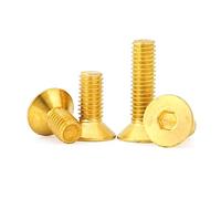 Viti a testa svasata con esagono incassato in ottone M2,5 M3 M4 M5 M6 M8, viti di riparazione for elementi fissaggio(M10 1pc,40mm)