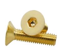 Viti a testa svasata con esagono incassato piatto in ottone massiccio DIN7991, 2-20 pezzi - Misure disponibili: M2, M2,5, M3, M4, M5, M6, M8(8mm,M2.5 20PCS)