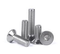 Viti A Testa Svasata In Acciaio Inox 304 Pollici/5/16 Viti A Testa Cilindrica Con Esagono Incassato, Viti US 3/8 1/4-20 Elementi Di Fissaggio Filettati,1/4-20 * 1-1/2 (20 Pezzi)