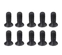 Viti a Testa Svasata M3 da parti di fissaggio viti 50 Pezzi Kit Assortimento di Viti a Macchina con Bulloni a Testa Svasata Zincati Neri DIN 965(M3*6)