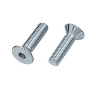 Viti a Testa Svasata Piana M6 x 35 con Esagono Acciaio Zincato 50 pezzi