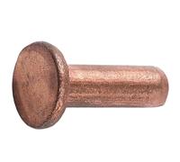 Viti a testa svasata, Rivetti solidi a testa piatta, diametro metrico liscio M3 X 3mm-30mm, elementi di fissaggio a percussione, 100 pezzi(M3 x 4mm)