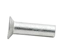 Viti a testa svasata, Rivetti solidi a testa piatta M3 X 4mm-25mm, elementi di fissaggio a percussione metrici lisci anticaduta, 200 pezzi(M3 x 10mm)