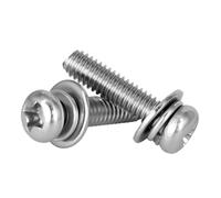 Viti a testa tonda a croce in acciaio inossidabile 316 con tre combinazioni, viti hardware resistenti alla corrosione opzionali M2M2.5M3M4M5M6M8(25mm,M4 (15pcs))