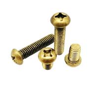 Viti a testa tonda a croce in ottone massiccio GB818 da 10/20/50 pezzi M2,5 M3 M4 M5 M6 Lunghezza 4-30 mm(25mm,20pcs M3)