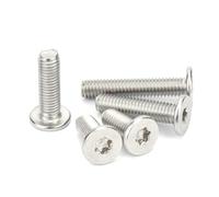 Viti a testa tonda con impronta Torx in acciaio Vite a macchina con testa piatta Torx in acciaio inossidabile 304, dimensioni multiple, confezione da 1000 pezzi(M1.6x6mm)
