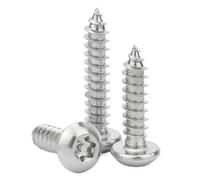 Viti a testa tonda con impronta Torx in acciaio Vite di sicurezza autofilettante a testa cilindrica Torx in acciaio inossidabile 304, 10 pezzi, dimensioni multiple(M3.9x19mm)