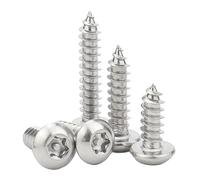 Viti a testa tonda con impronta Torx in acciaio Vite di sicurezza con perno autofilettante Torx a testa bombata in acciaio inossidabile M2.9-M6.3 20 pz(M4.2x25mm)