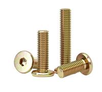 Viti a testa tonda piatta con esagono incassato e scanalatura esagonale M6 M8 in zinco colorato Bulloni for mobili(16mm,M8-2pcs)