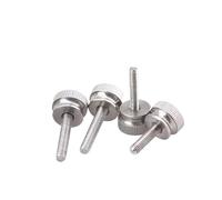 Viti a Testa Zigrinata 1 pz-5 pz M2 .5 M3 M4 passo in acciaio inox vite ad alette zigrinata stringere a mano le viti di bloccaggio in vetro for facciate continue Per uso industriale(10mm(L),M4 2PCS)