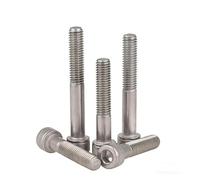 Viti a testa zigrinata con esagono incassato 3/8-16 Acciaio inossidabile DIN912 304 - Bulloni a brugola durevoli for la lavorazione dei metalli(1Piece 3-1/4" (Partial))