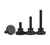 Viti a testa zigrinata in acciaio al carbonio con passo alto, 6 viti di regolazione del blocco del vetro della facciata continua(M4 x 18mm)