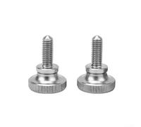 Viti a testa zigrinata in acciaio inossidabile 304 per bloccaggio del vetro, design a testa zigrinata, struttura ad alta resistenza e resistente (M4 x 16)