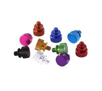 Viti a testa zigrinata in alluminio colorate - Bulloni a testa piatta zigrinata M5 con serraggio manuale (lunghezze da 5 a 20 mm) for case di computer e fai da te(Rose red,M5x10mm)