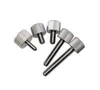 Viti a testa zigrinata M2,5 con scanalature parallele in acciaio inox, 20 pezzi, M2,5 Vis à Moletées Acier Inoxydable 20 pièces (M2,5 x 8 mm)