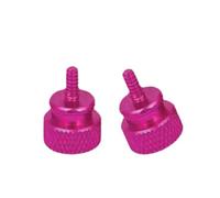 Viti a testa zigrinata multicolore di varie dimensioni in lega di alluminio for case del computer 10 pezzi(10PCS Pink,M3X6 E11)