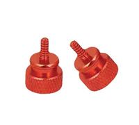 Viti a testa zigrinata multicolore di varie dimensioni in lega di alluminio for case del computer 10 pezzi(10PCS Champagne,M3X6 E11)