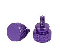 Viti a testa zigrinata multicolore di varie dimensioni in lega di alluminio for case del computer 10 pezzi(10PCS Purple,M3X8 E12)