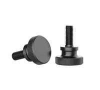 Viti a testa zigrinata nere for serrare a mano il blocco della tenda, dimensioni multiple 2/5/10 pezzi(5mm,M8 (2Pcs))
