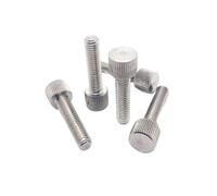 Viti a testa zigrinata, Viti a testa zigrinata in acciaio inossidabile 304 da M2 a M8, lunghezza 4-40 mm, confezione da 2/5/10 pezzi(M2x8mm 10pcs)