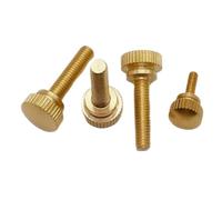 viti a vapore in ottone Confezione da 10 viti a testa zigrinata in ottone M3-M6 gialle, serraggio manuale(6mm,M3)