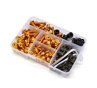 Viti Accessori Kit Di Viti A Molla Per Carenatura Universale Per Motociclette Fissaggio Per Carrozzeria Per BMW R1200 R1200ST R1150RT F650 R1100S R1150R S1000RR(Gold)