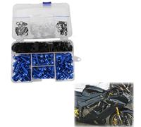 Viti Accessori Per Honda XL600V Transalp PD06 1987-2000 Africatwin XRV650 RD03 XRV750 RD04 Kit Bulloni Viti Carenatura Moto Dado Clip Accessori(Blue)