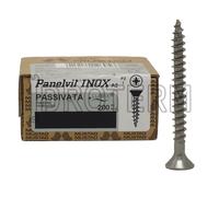 Viti Truciolari Acciaio Inox A2 per Legno Testa Piana Svasata Nautica vari diam.