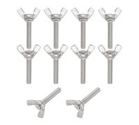 Viti ad alette in acciaio inossidabile 304 M6 - a farfalla con testa zigrinata, misure assortite, bulloni serraggio manuale for macchinari, apparecchiature domestiche e da ufficio(M6x16mm)