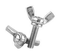 Viti ad alette in acciaio inossidabile M5 5 pezzi - Elementi di fissaggio per macchinari industriali, assemblaggio navi e apparecchiature di comunicazione (M5 x 12mm)