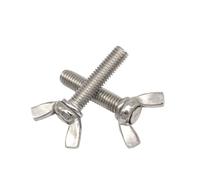 Viti ad alette M3-M10 Lunghezza 6-100 mm Vite a farfalla in acciaio inossidabile DIN316 2/50 pezzi(M10x55-2Pcs)