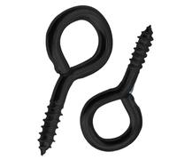 Viti ad anello 5-50 pezzi di occhielli a vite con occhiello placcati neri a forma O, viti autofilettanti a gancio(6 30pcs)